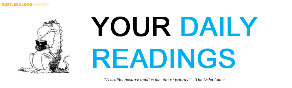 picture of daily readings for those sufferering from restless legs syndrome