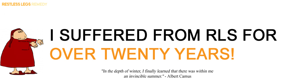 picture of history of a restless legs syndrome (RLS) sufferer