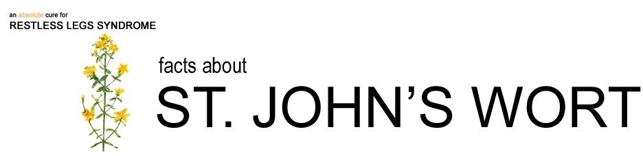 picture of how St. John's Wort will help to heal restless legs syndrome (RLS)