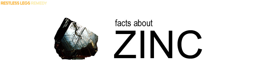 picture of how zinc will help to heal restless legs syndrome (RLS)